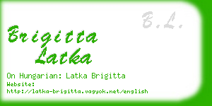 brigitta latka business card